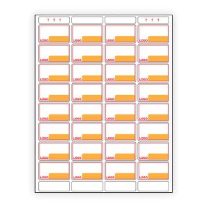 LD-32V CUSTOM PRINTED POS LABEL SHEETS
