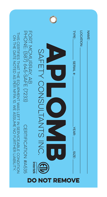 Tag with Nickel Eyelet